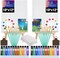 2 Pack Couples Painting Kit Date Night, 10"x12" Sip and Paint Kit for Adults,pre Drawn Canvas,Perfect for Beginners, Art Enthusiasts, and Painting Parties.